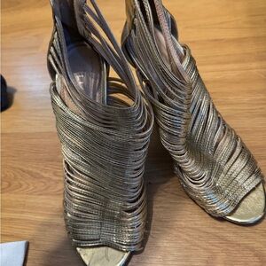 Elegant Gold Women's Heels